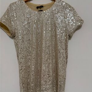 Sequin Short Sleeve Dress